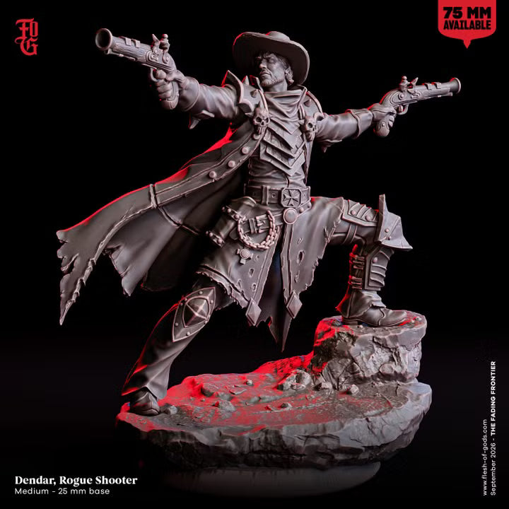 Dendar Rogue Shooter miniature front view