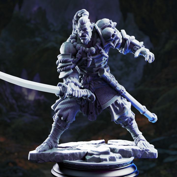 Orc Blademaster - Bagrash Ilkhan miniature