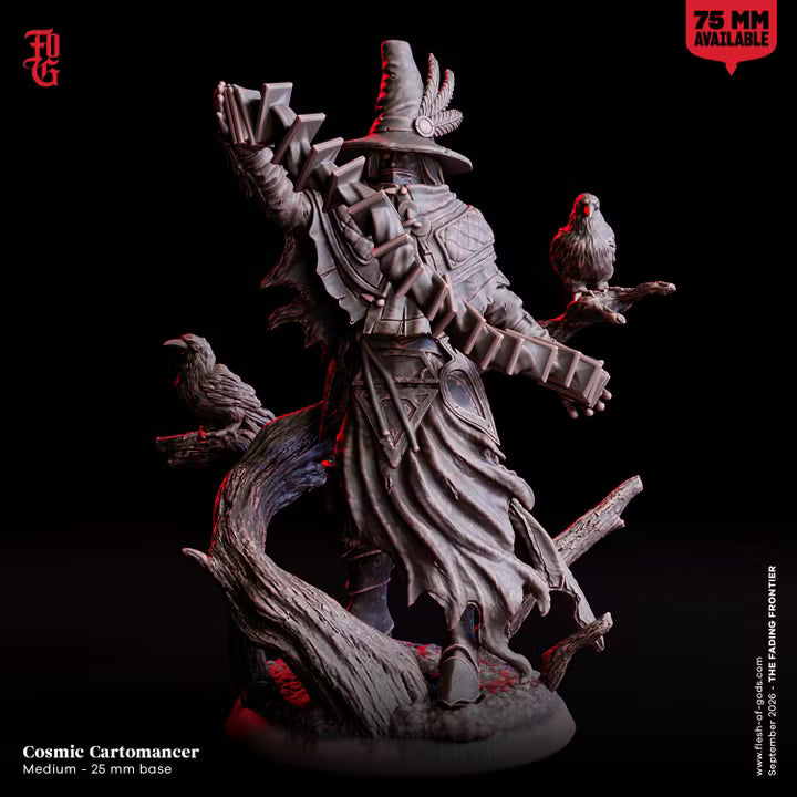 Cosmic Cartomancer miniature front view