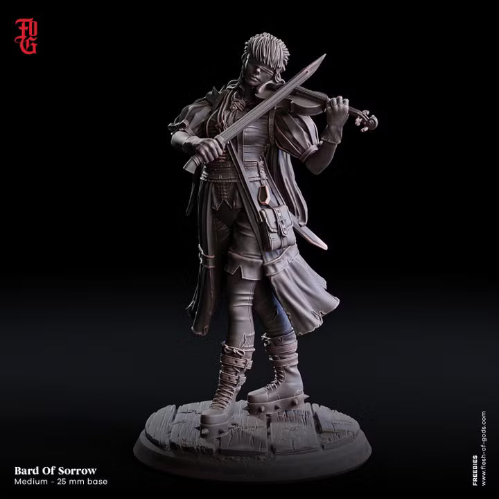 Bard of Sorrow miniature front view