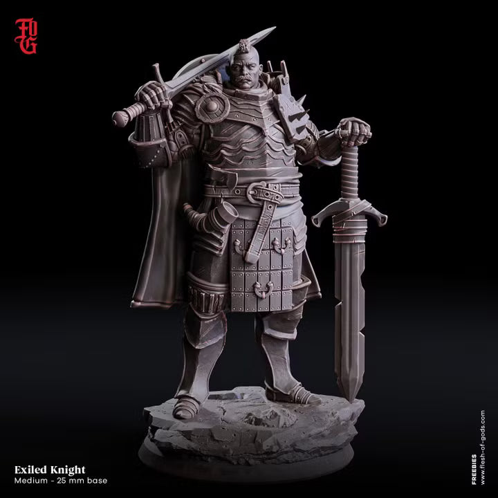 Exiled Knight miniature front view