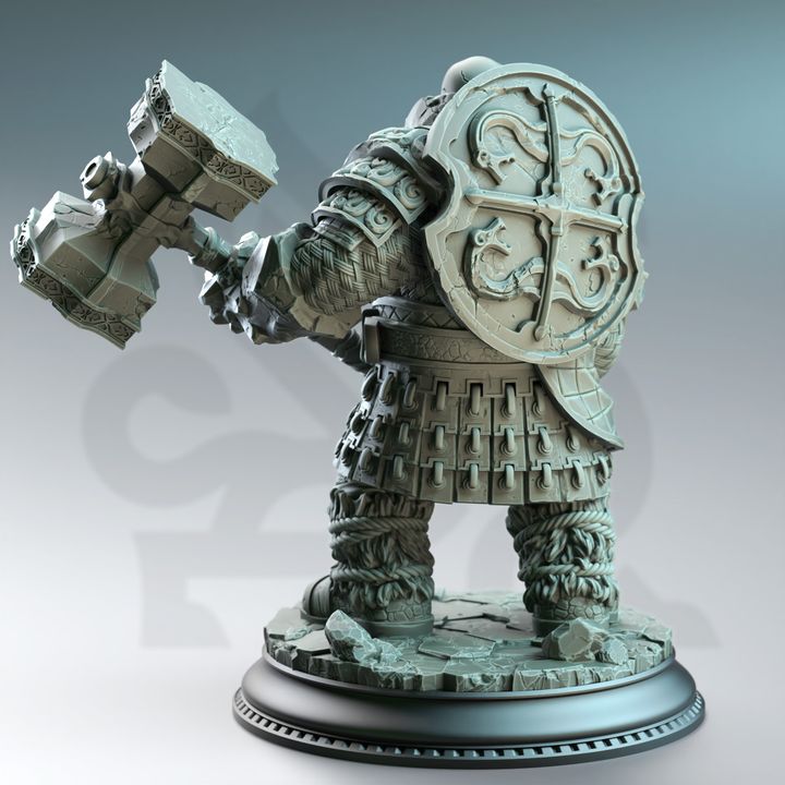 Earth Genasi Dwarf Cleric-Kilroy of Voksnja