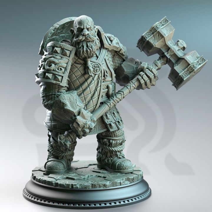 Earth Genasi Dwarf Cleric-Kilroy of Voksnja