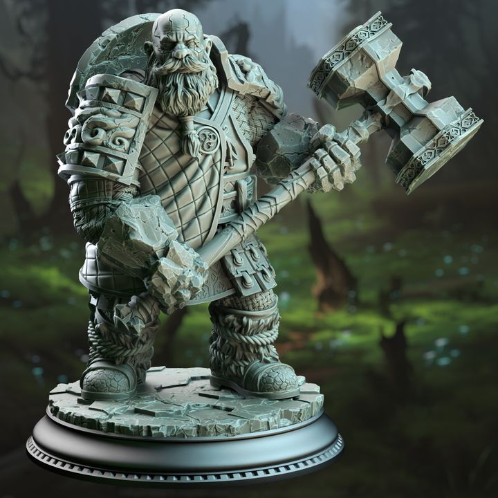 Earth Genasi Dwarf Cleric-Kilroy of Voksnja