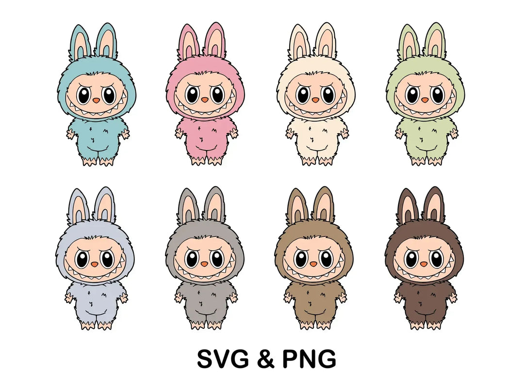 Labubu Bundle Png Svg, Digital Download