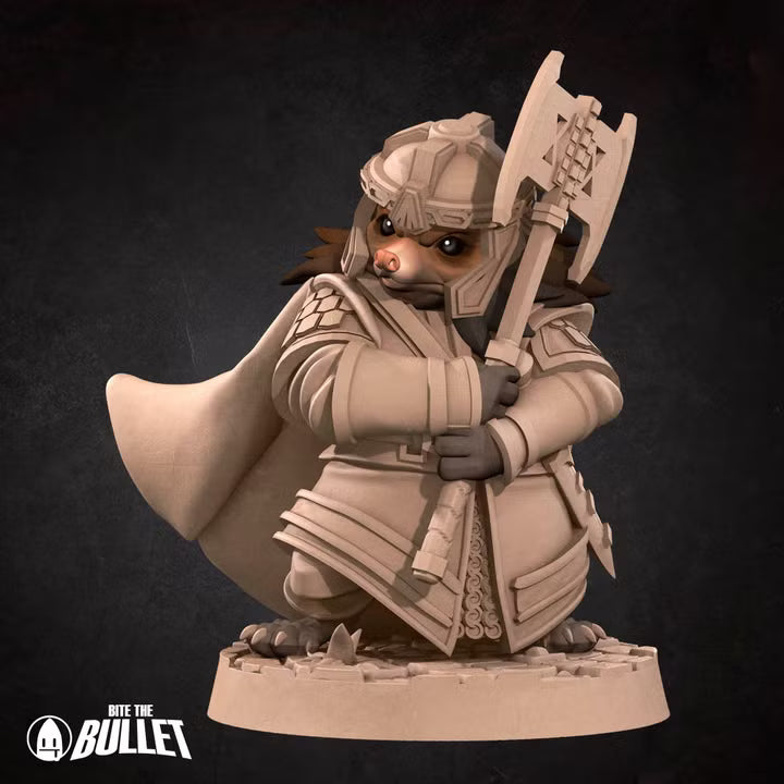 Hedgehogfolk Explorer resin miniature - view 3