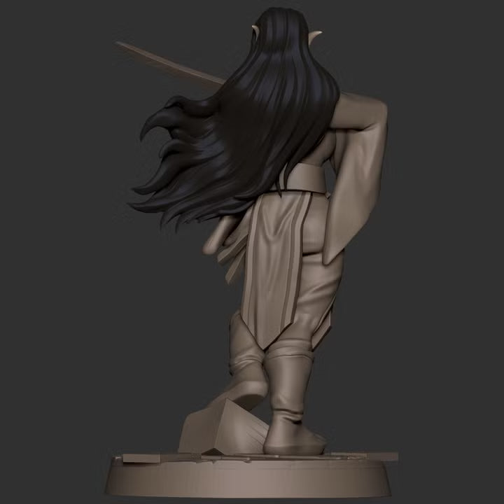 Audrey, the Elven Evenstar resin miniature - view 11