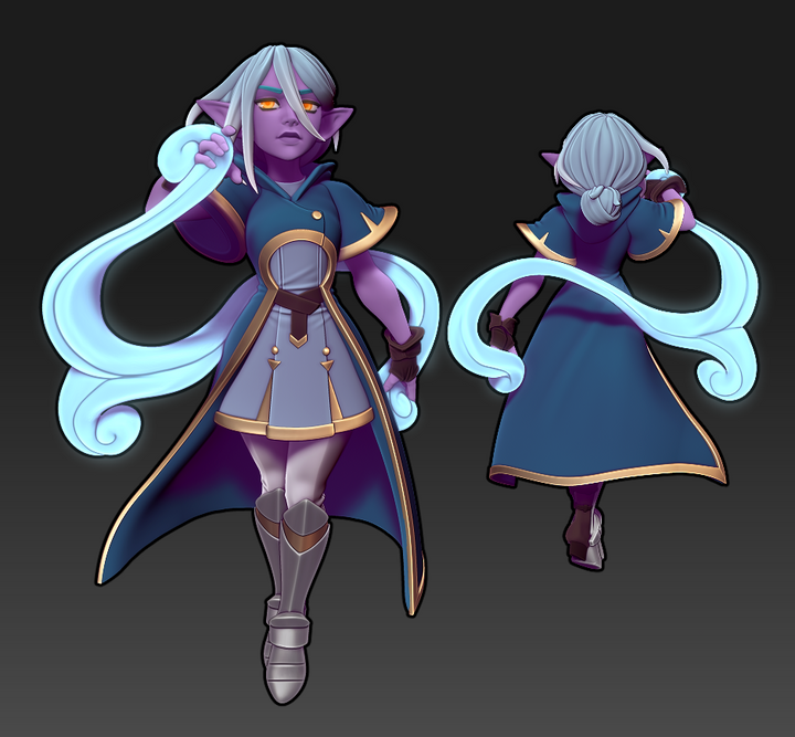 Astrid the Drow Sorcerer