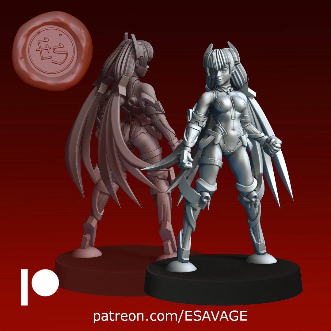 Angela Balzac Sci-Fi Miniature Resin Miniature