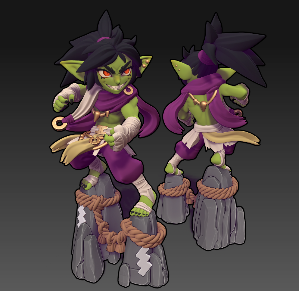 Saru the Goblin Monk