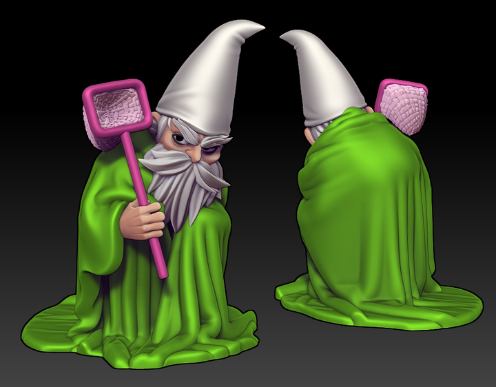 Tiny Green Mall Wizard