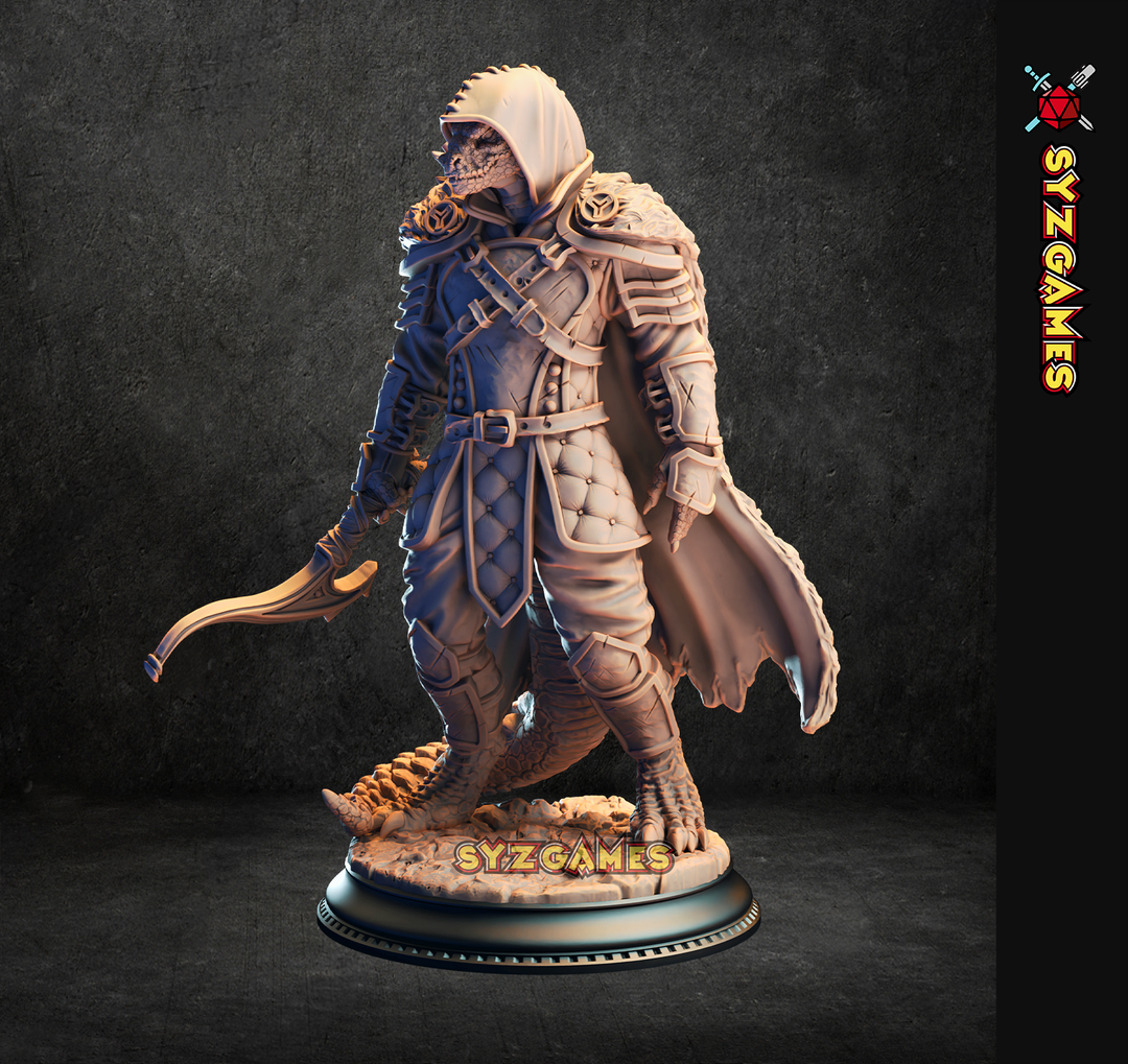 Black Dragonborn Ranger-Gelzik Pad-Foot