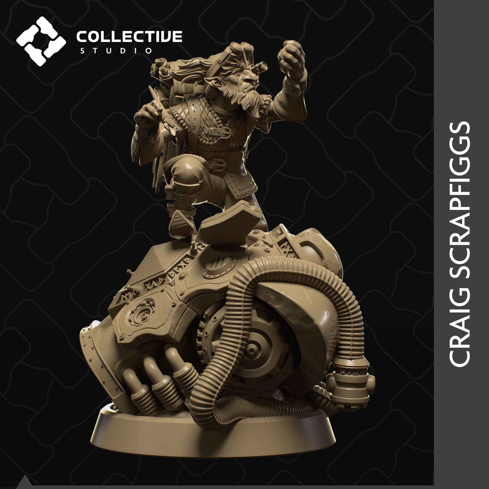 Craig Scrapfiggs Gnome Artificer DnD Miniature Fantasy Minis Pathfinder