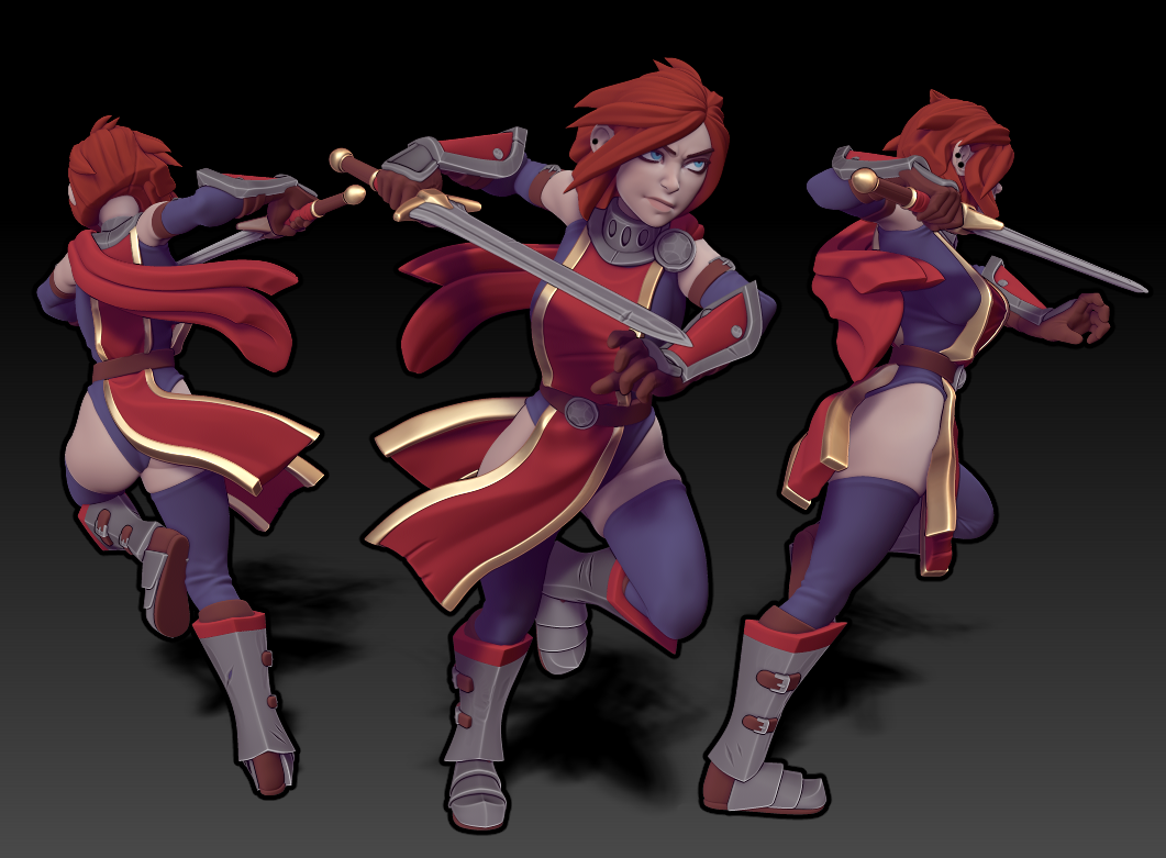 Gwen the Human Fighter