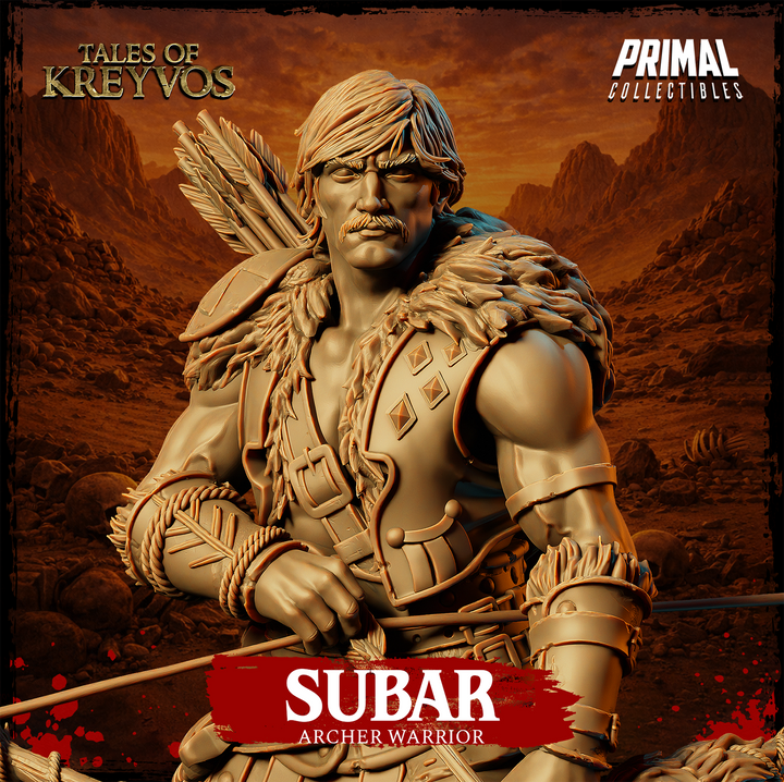 Archer Warrior Subar miniature close-up