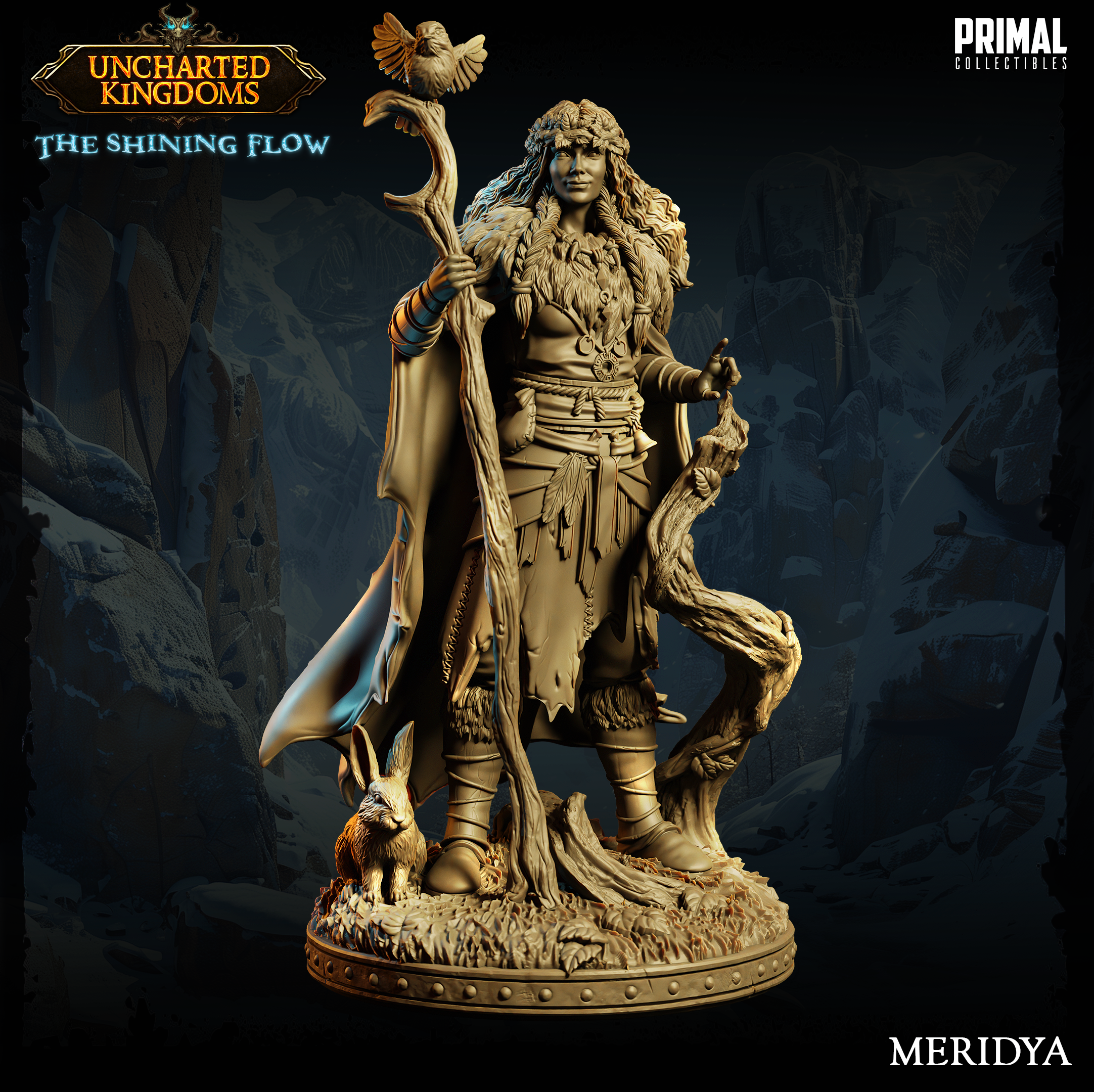 Meridya the Druid Hero Quest Miniature Evil Wizard D&D 5E Figure – SYZGames