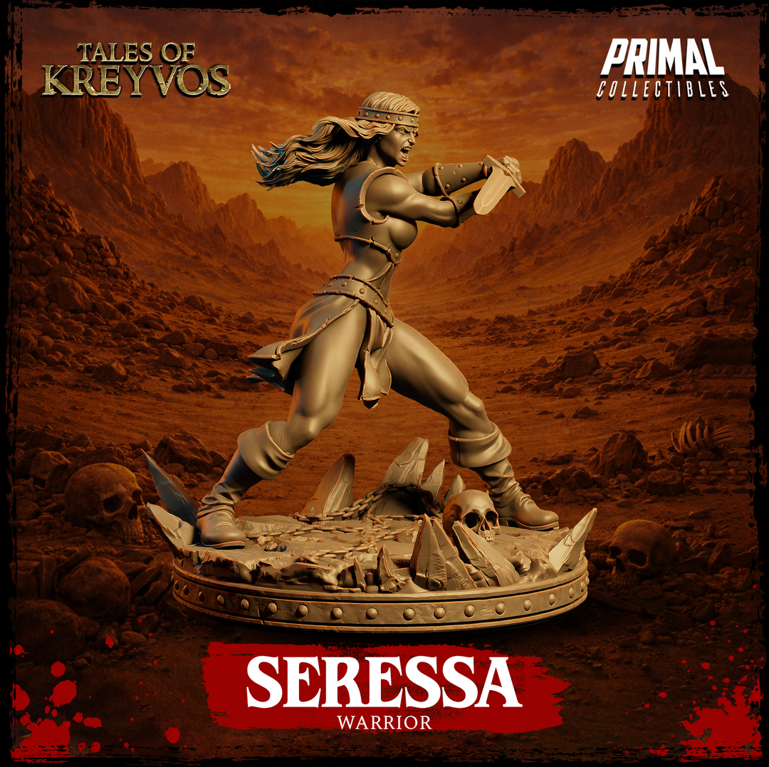 Warrior Seressa miniature side view