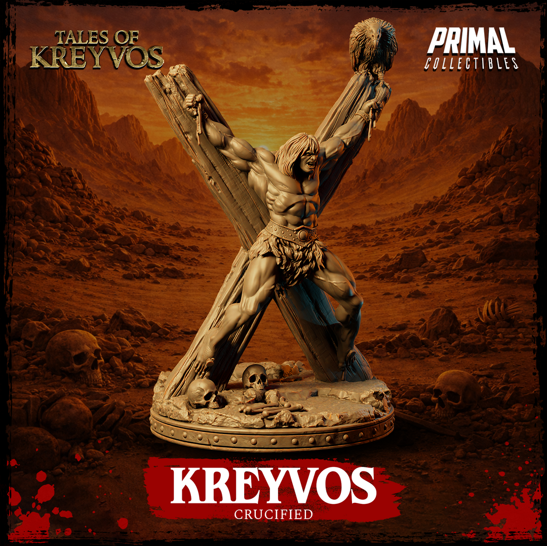 Barbarian Kreyvos Crucified miniature alternate angle