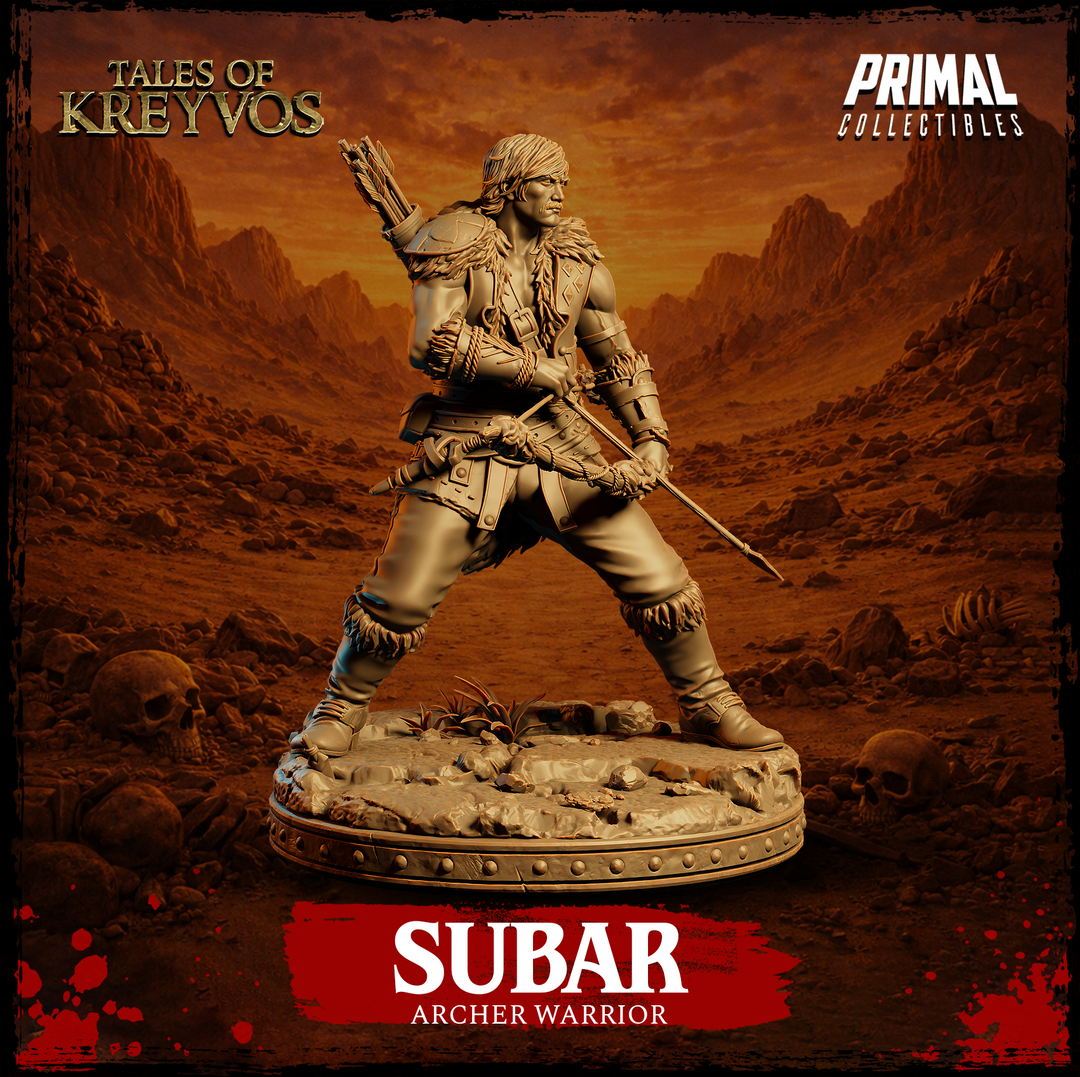 Archer Warrior Subar miniature alternate angle