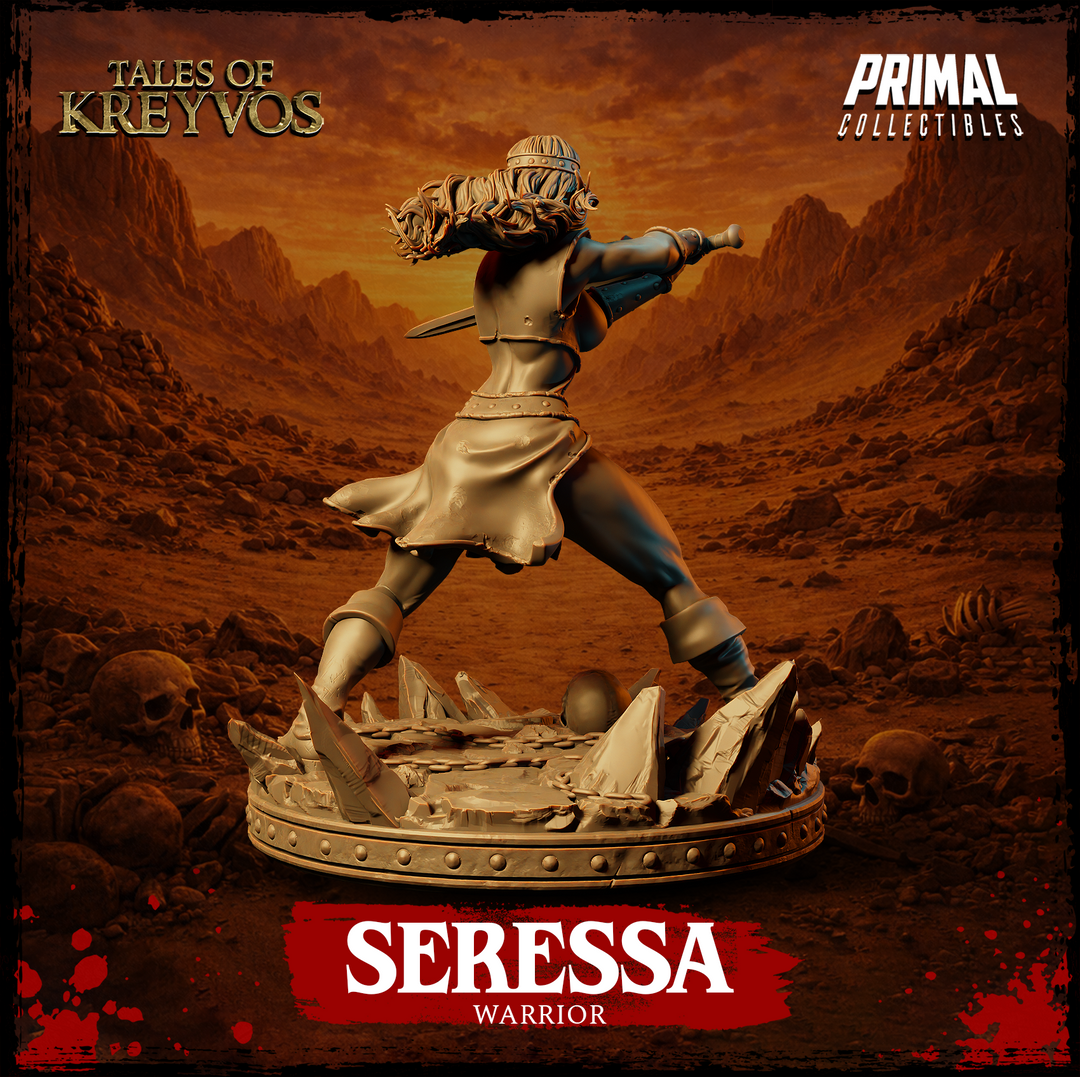 Warrior Seressa miniature rear view