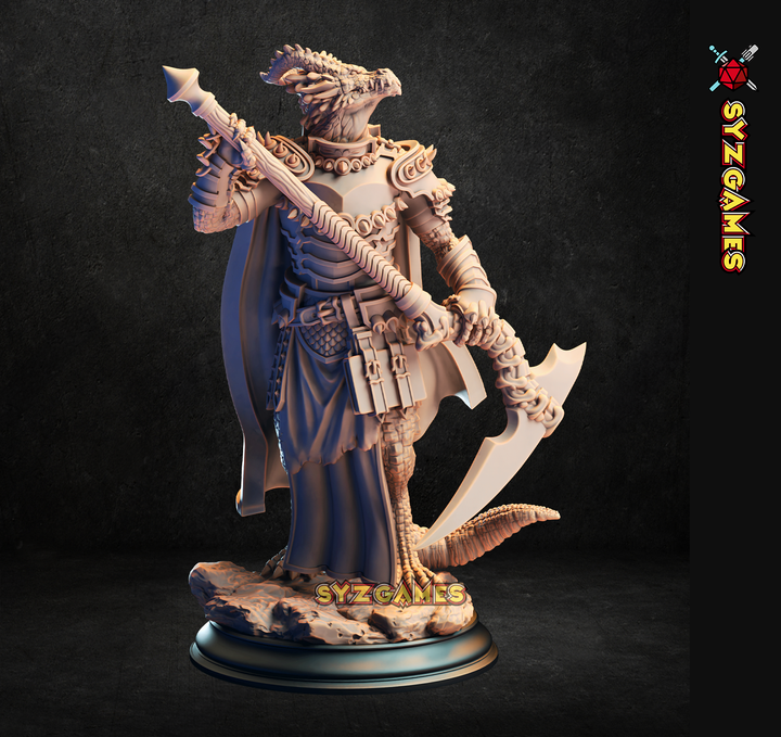 Silver Dragonborn Warlock-Ilvias the Reaper