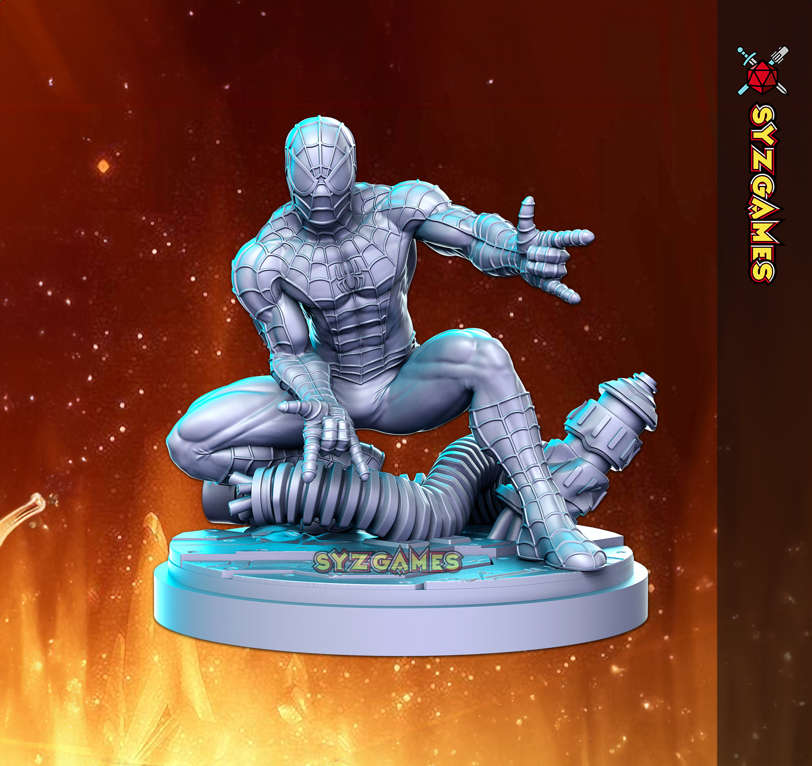 Spiderman Super Hero Sci-Fi Resin Miniature DnD Figure Pathfinder 