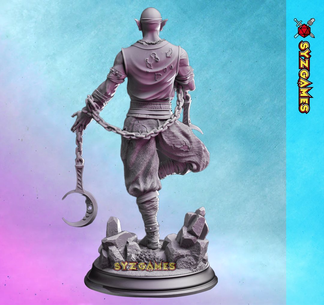 Drow Lunar Monk-Uxas the Reborn