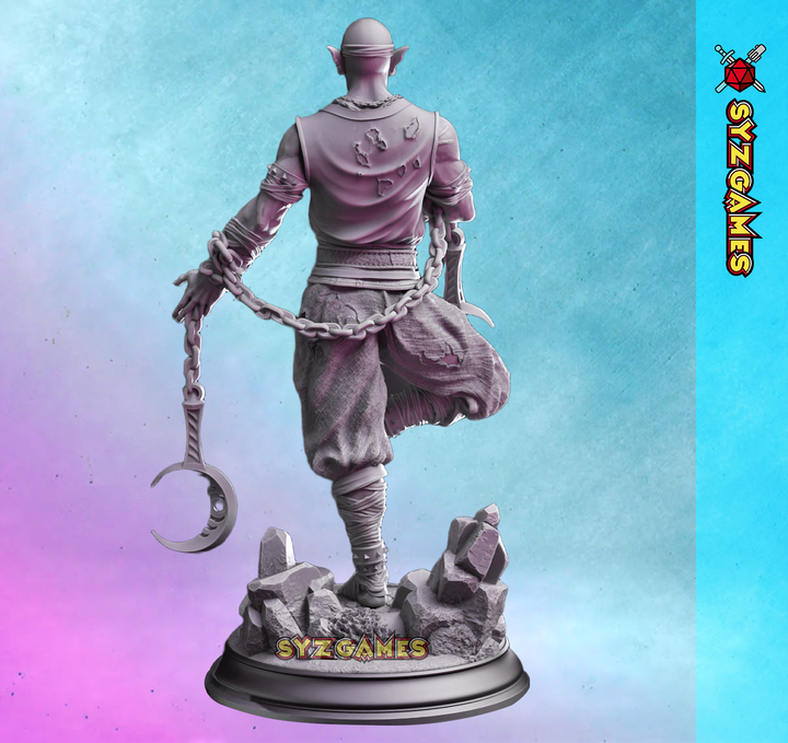 Drow Lunar Monk-Uxas the Reborn