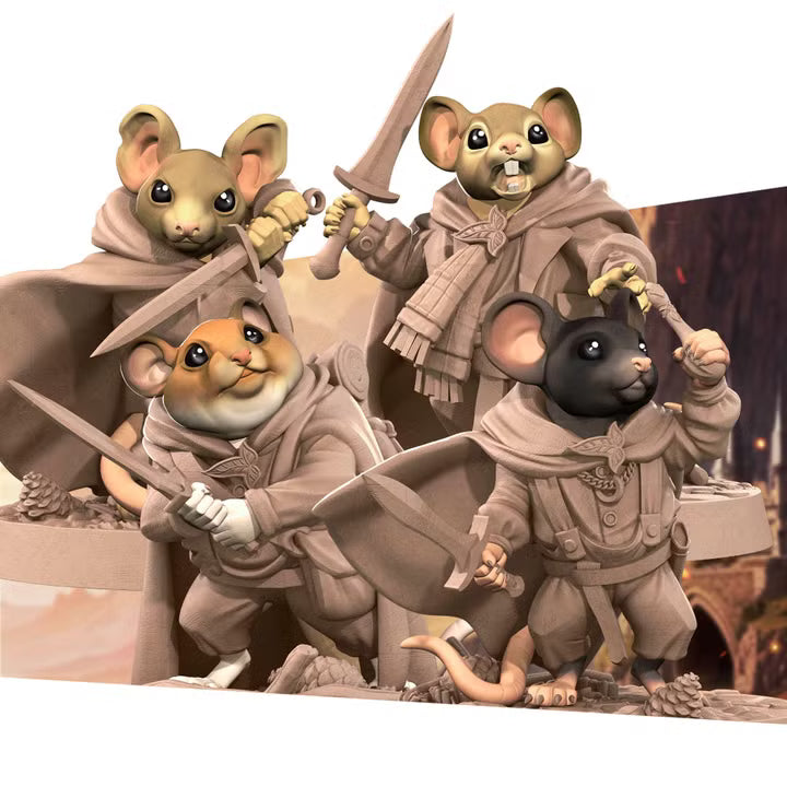 Mousefolk Explorers miniature collection - view 1