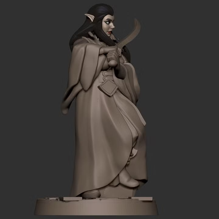 Audrey, the Elven Evenstar resin miniature - view 12