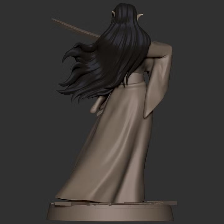 Audrey, the Elven Evenstar resin miniature - view 10