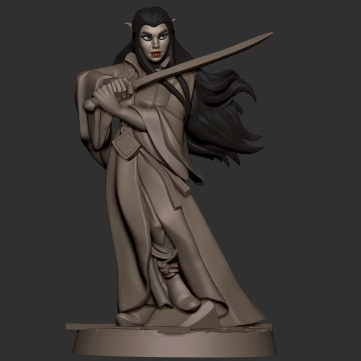 Audrey, the Elven Evenstar resin miniature - view 14