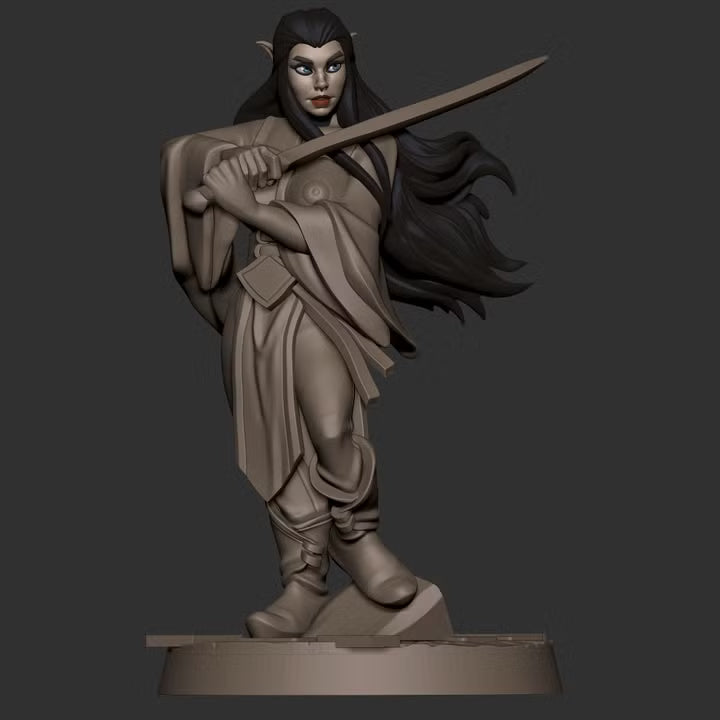 Audrey, the Elven Evenstar resin miniature - view 15