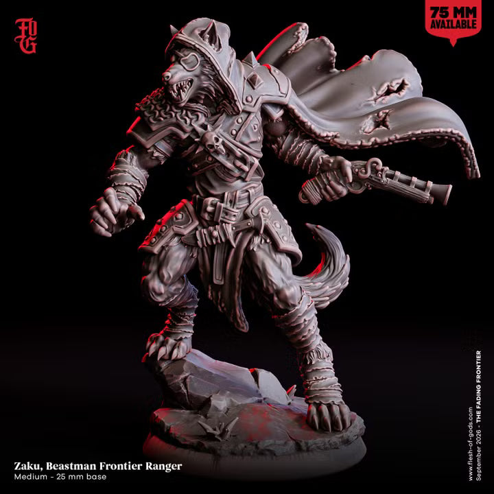 Zaku Beastman Frontier Ranger miniature front view