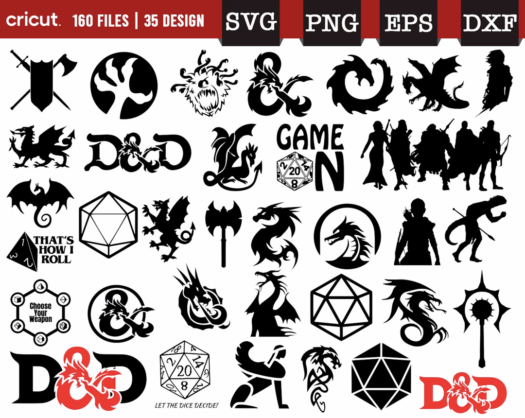 DnD SVG Bundle Vol. 2, Digital Download