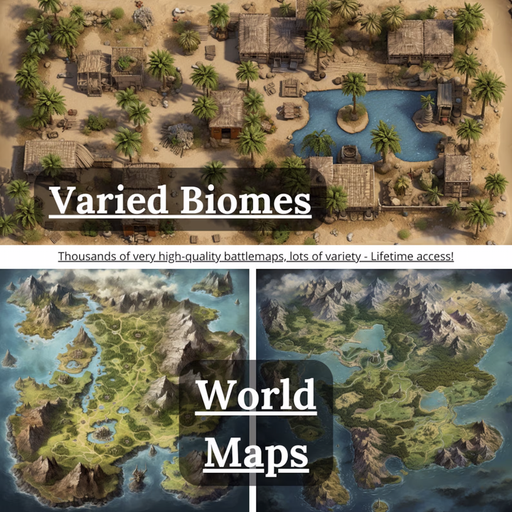 20000 Battlemaps DnD Maps Bundle, Digital Download