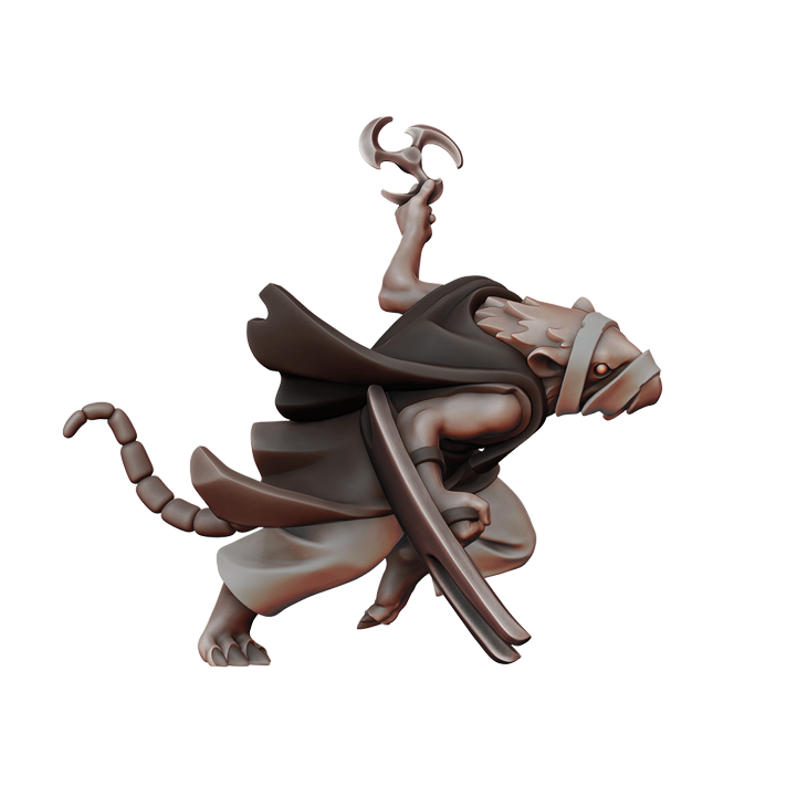 Ratfolk Gutter Runner 1 32mm resin miniature