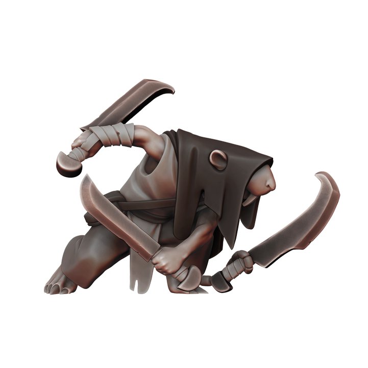 Ratfolk Gutter Runner 2 32mm resin miniature