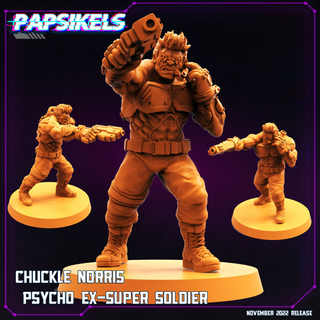 Chuckle Norris Psycho Ex Super Soldier
