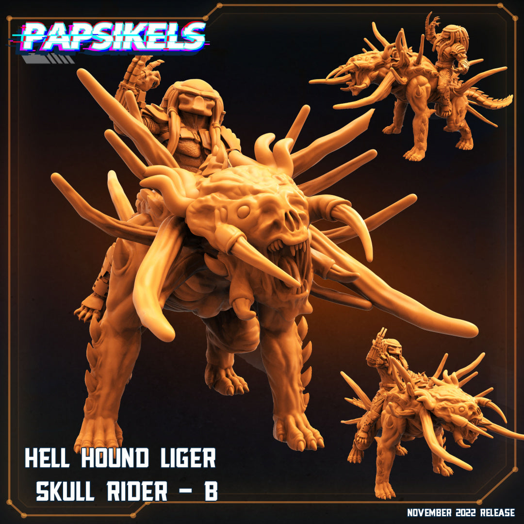 Hell Hound Liger Skull Rider Sci-Fi DnD RPG Role Playing Tabletop ...
