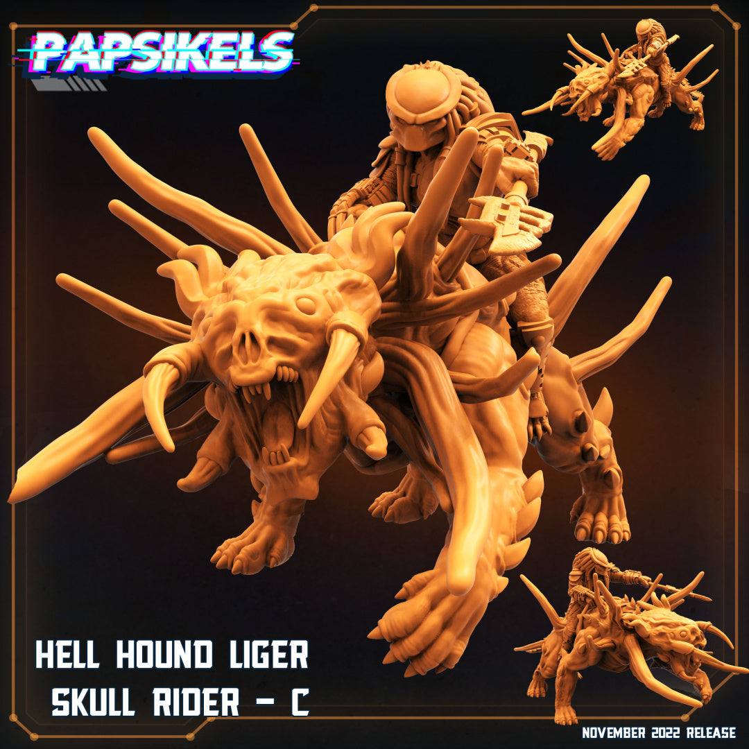 Hell Hound Liger Crâne Rider-C
