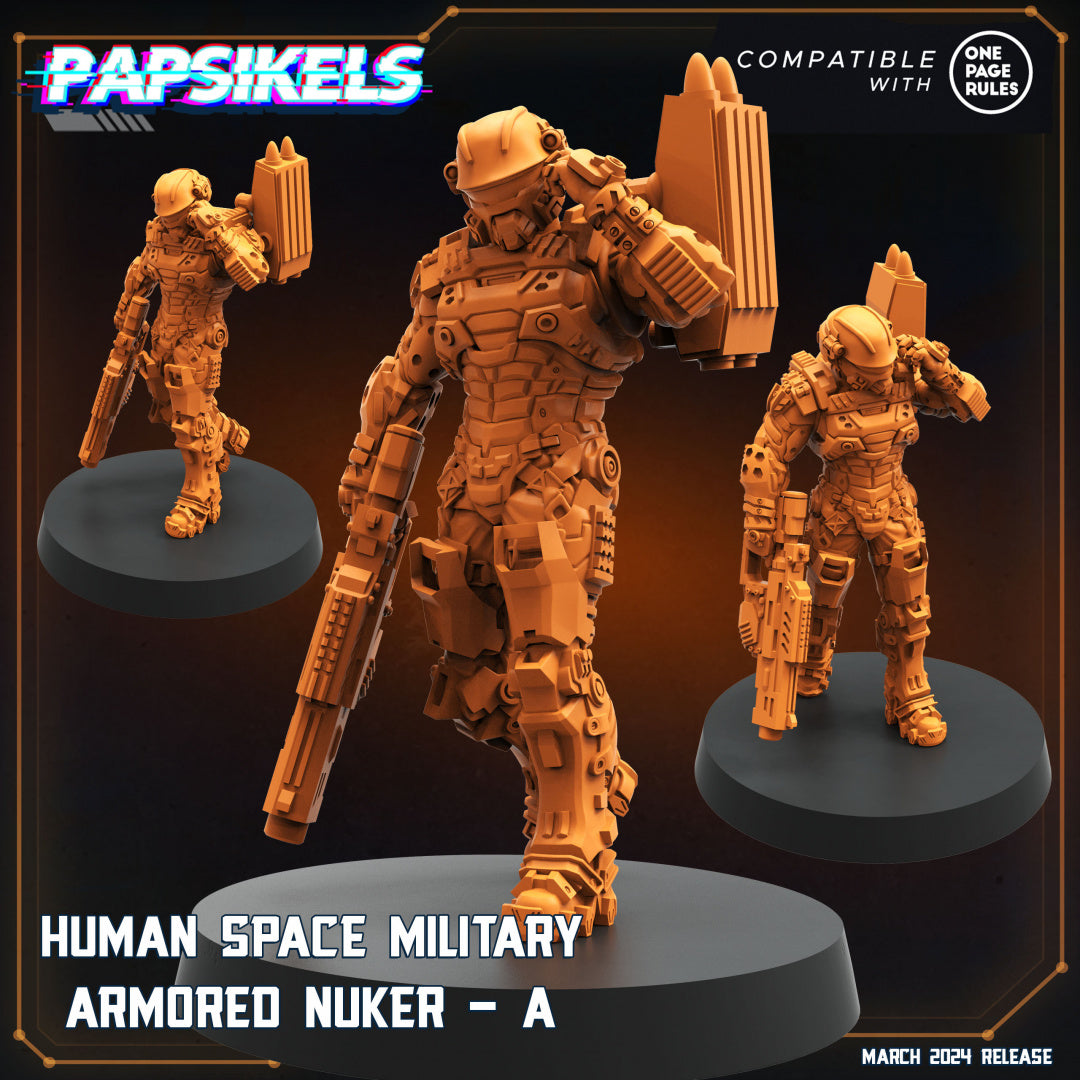 Human Space Military Armored Nuker A