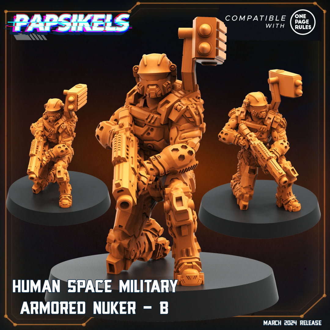 Human Space Military Armored Nuker B