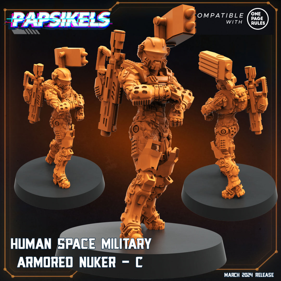 Human Space Military Armored Nuker C