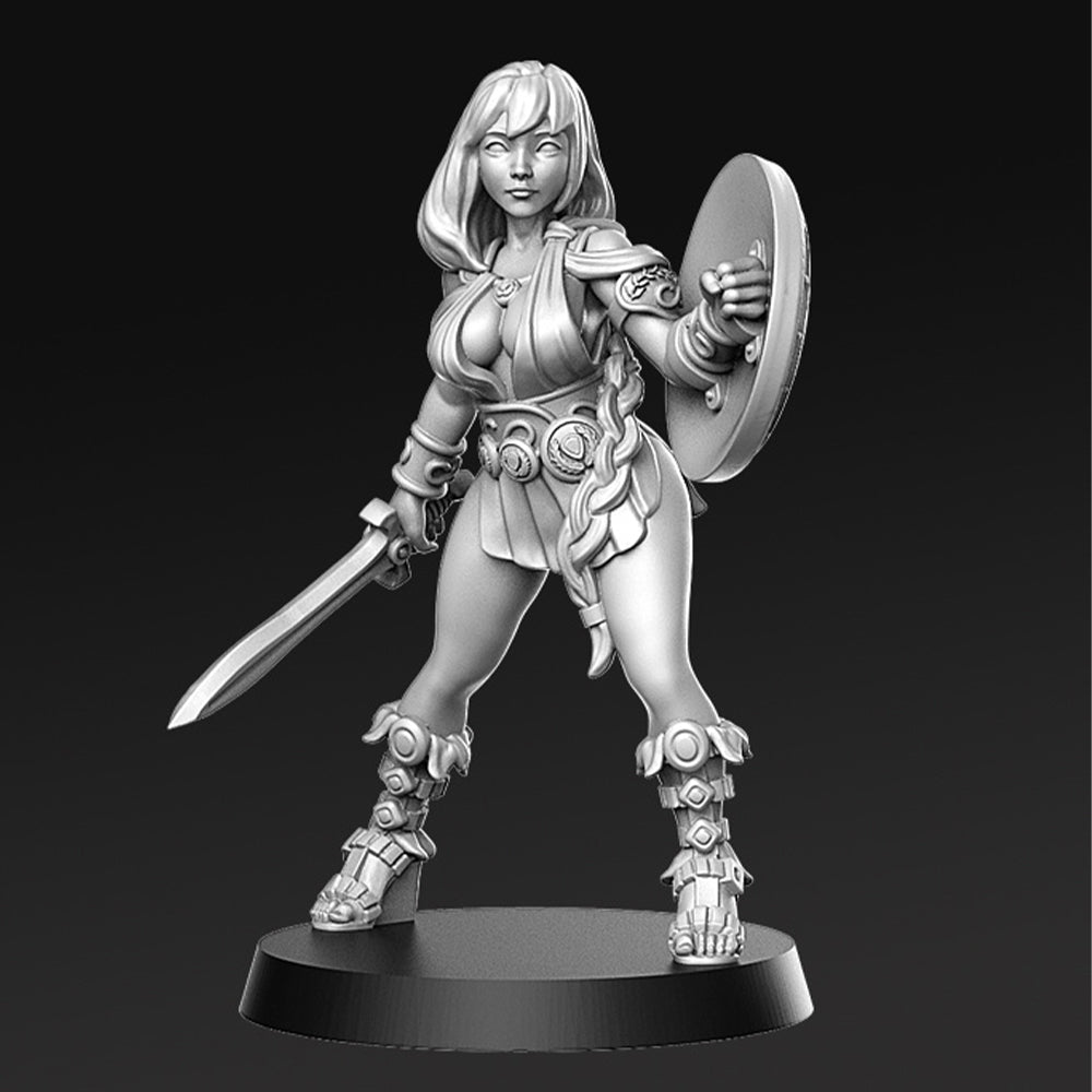 Artemisa Greek Warrior Fantasy Minis DnD Warhammer Roleplaying Pinup