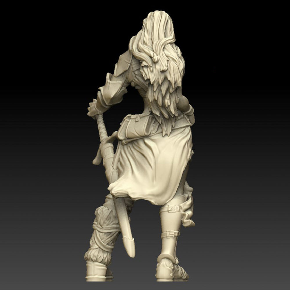 Barbarian Female Fantasy Minis DnD Warhammer Roleplaying