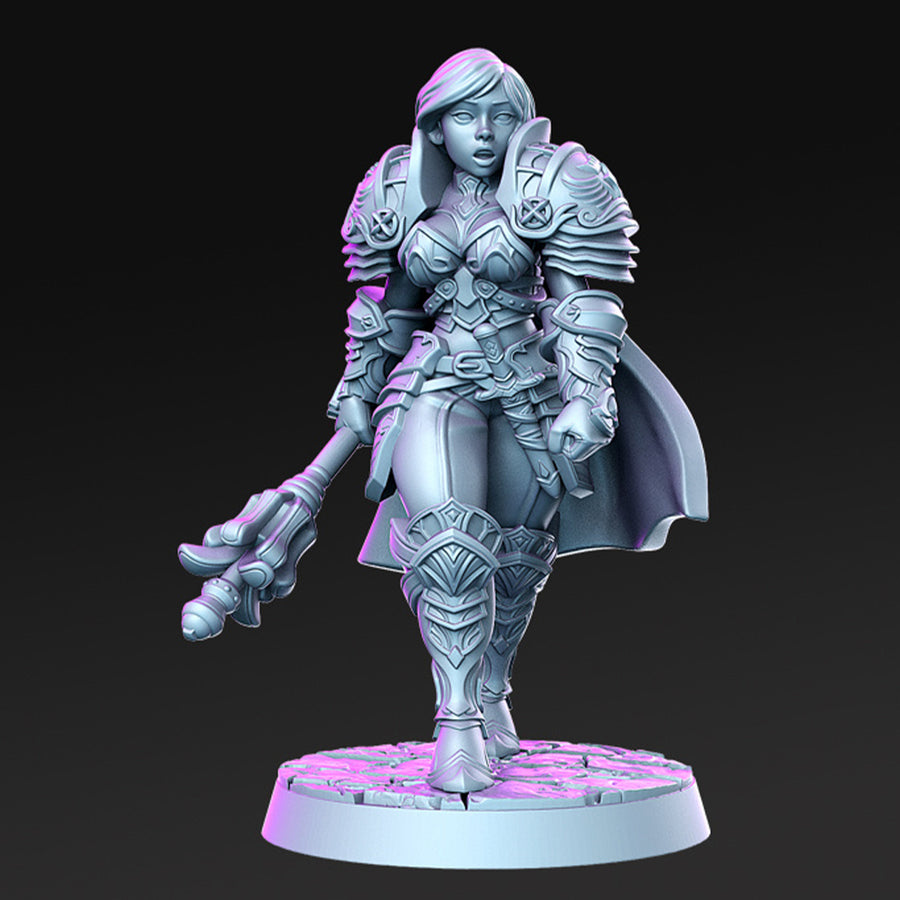 Caliope Female Knight Fantasy Minis DnD Warhammer Roleplaying D&D