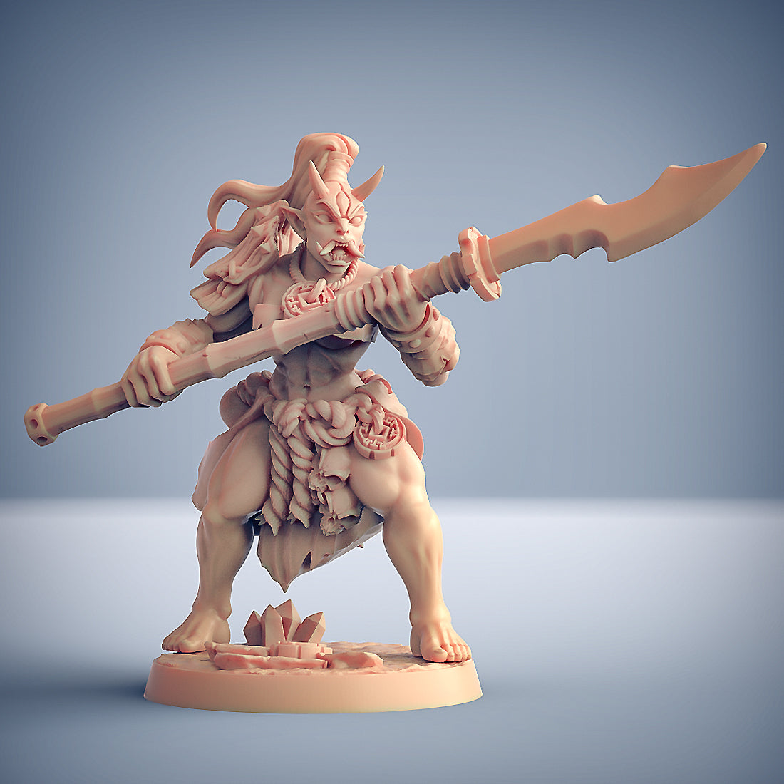 Oni Clan Member Grunt Fantasy Minis DnD Warhammer Roleplaying RPG D&D