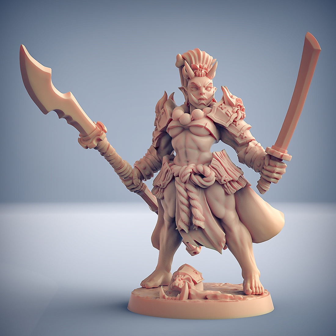  Oni Clan Member Grunt Fantasy Minis DnD Warhammer Roleplaying RPG D&D