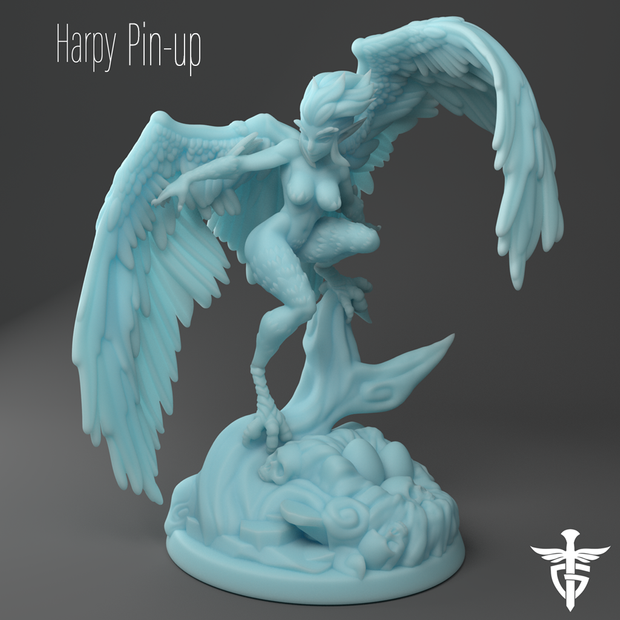 Aarakocra Harpy Pinup Fantasy Minis DnD Warhammer Roleplaying  RPG D&D